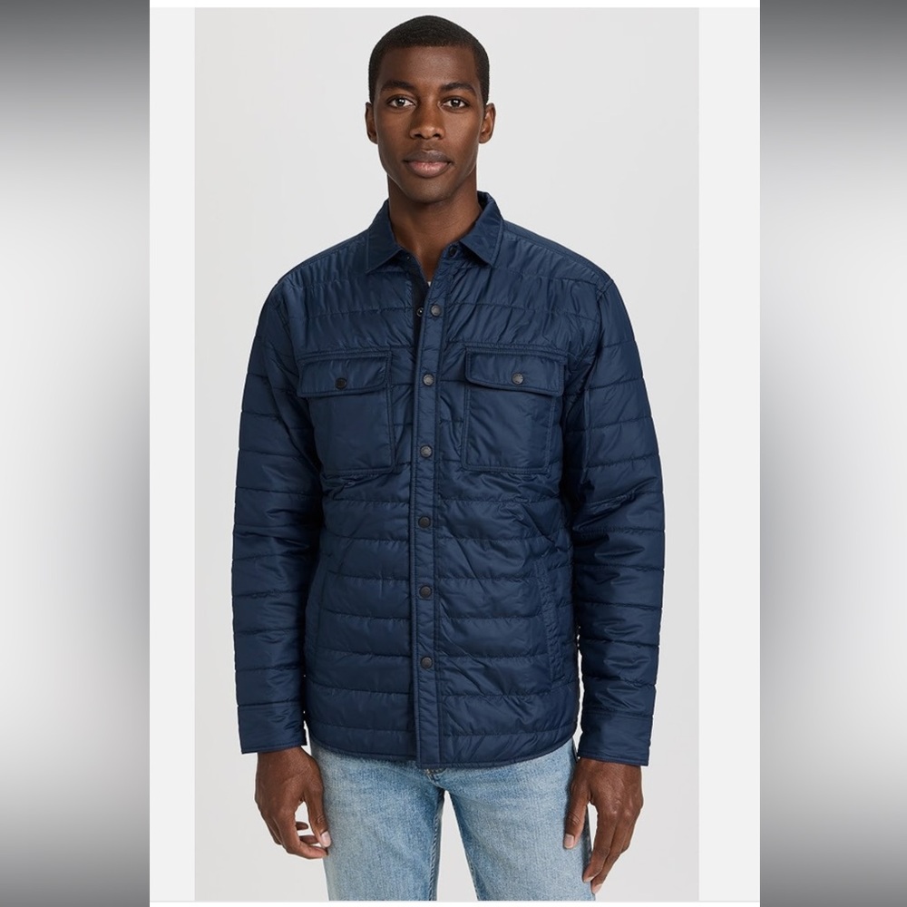 Faherty Atmosphere Shirt Jacket Navy